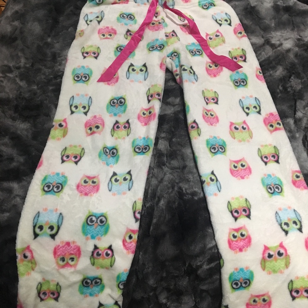 Fuzzy pajama pants